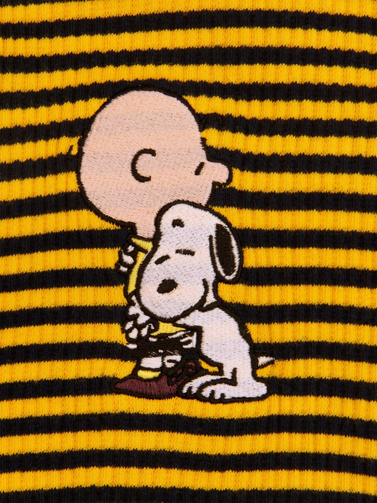 Little Beast Dog Stripe Onesie Charlie Brown and Snoopy Onesie