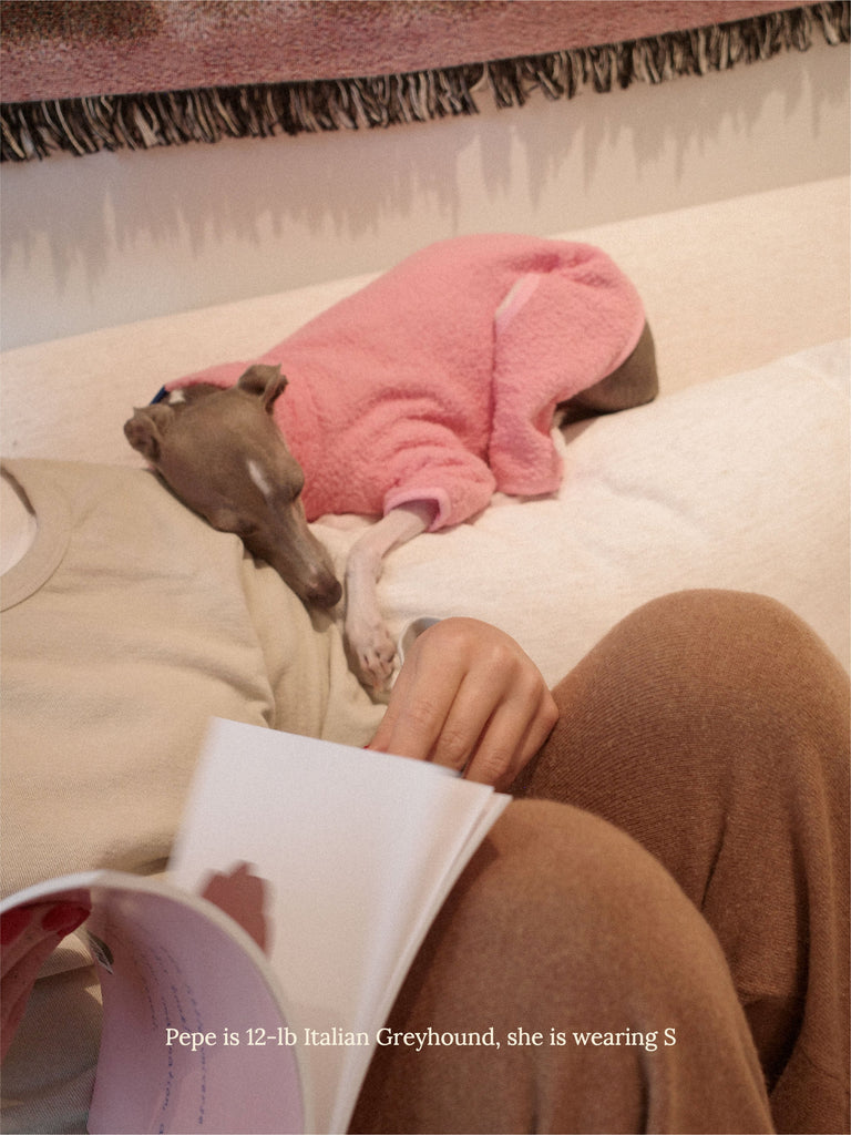 Little Beast Dog Fleece Onesie Cotton Candy Fleece Onesie