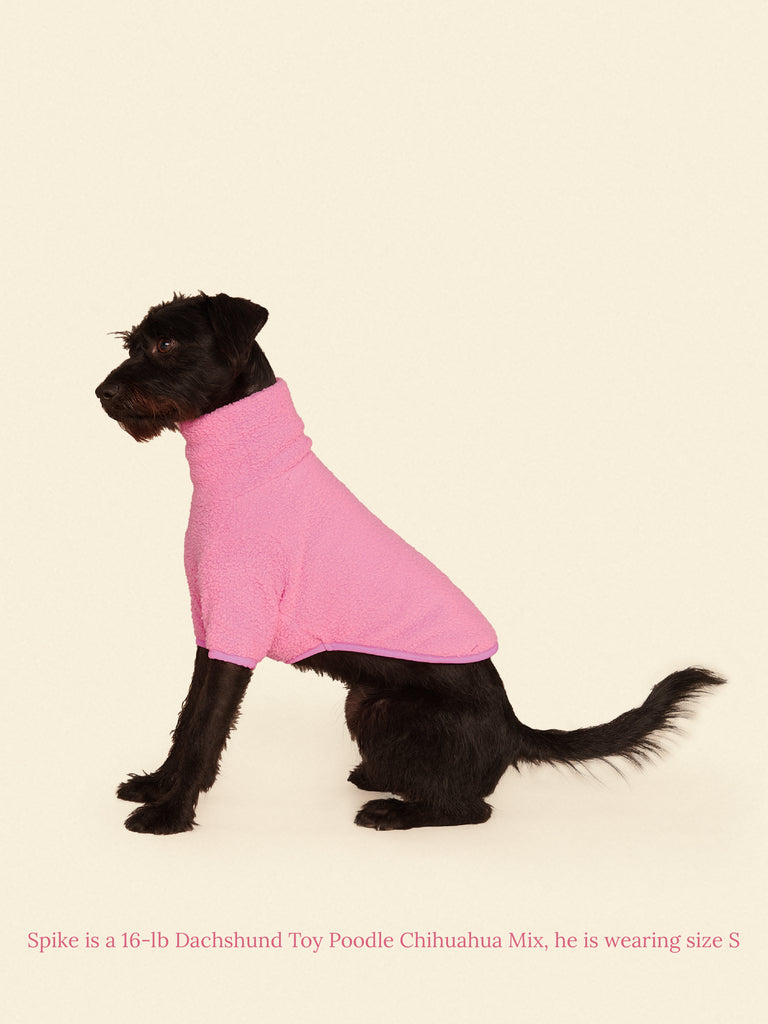 Little Beast Dog Fleece Shirt Cotton Candy Fleece Shirt