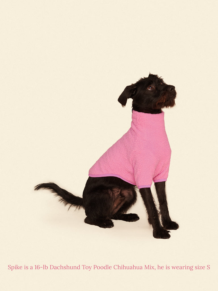 Little Beast Dog Fleece Shirt Cotton Candy Fleece Shirt