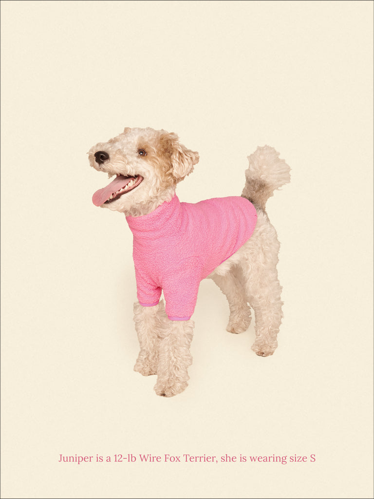 Little Beast Dog Fleece Shirt Cotton Candy Fleece Shirt