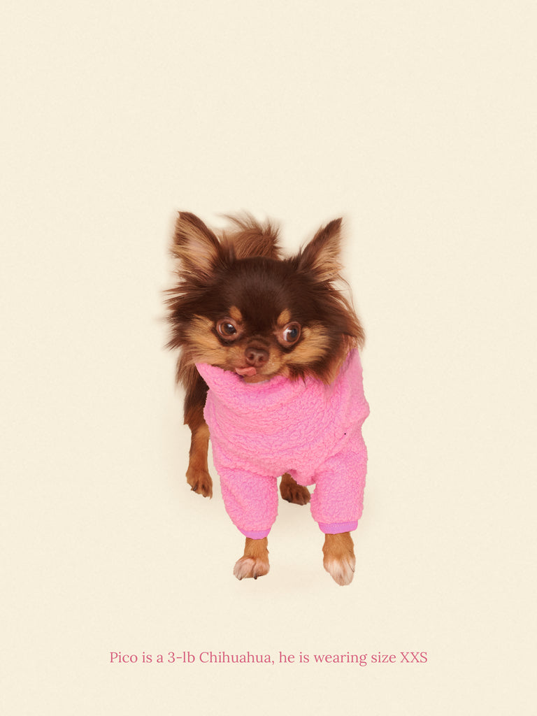 Little Beast Dog Fleece Shirt Cotton Candy Fleece Shirt