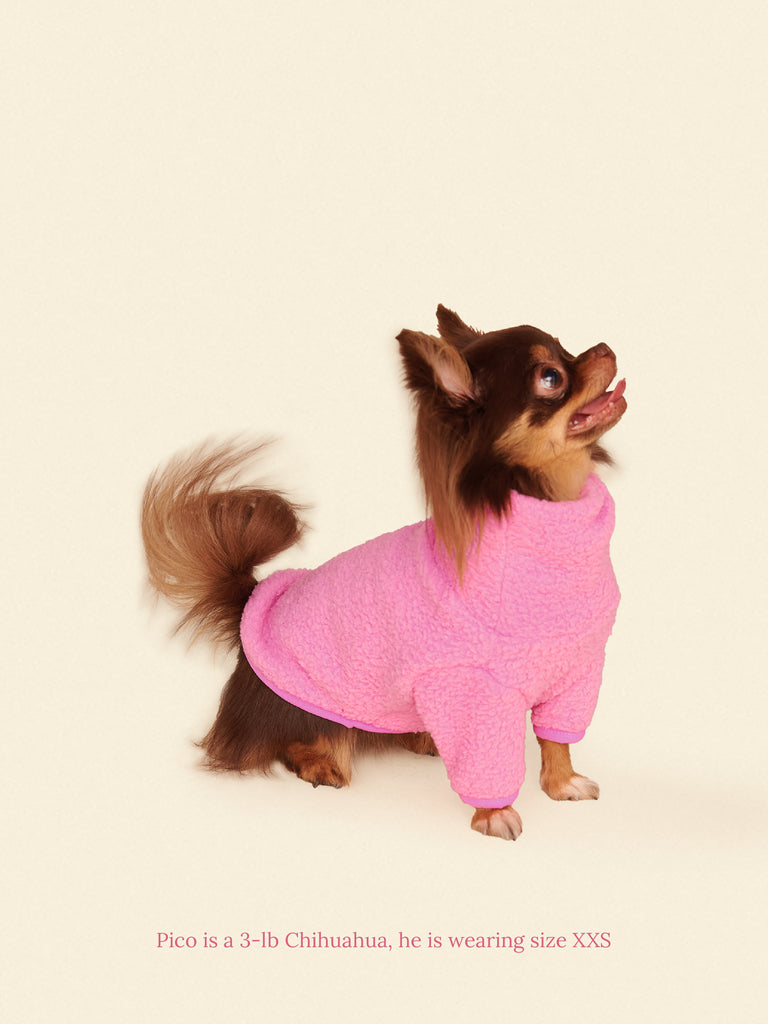 Little Beast Dog Fleece Shirt Cotton Candy Fleece Shirt