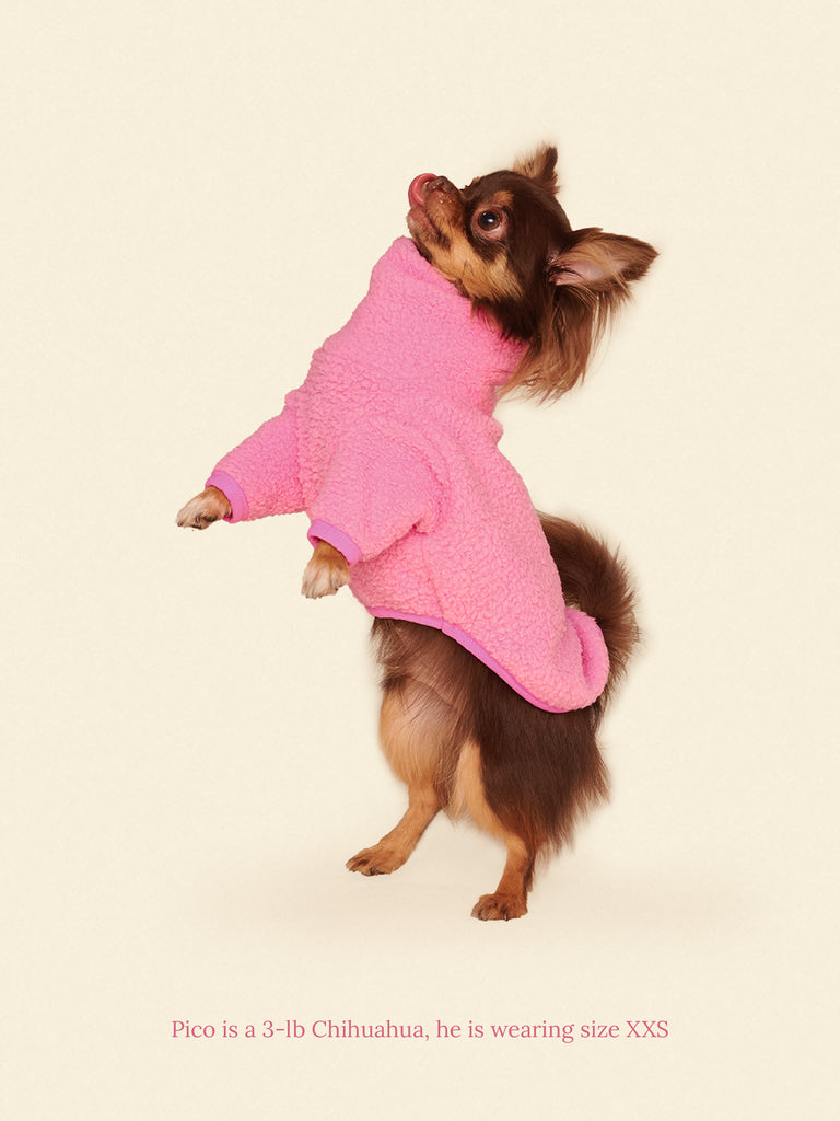 Little Beast Dog Fleece Shirt Cotton Candy Fleece Shirt