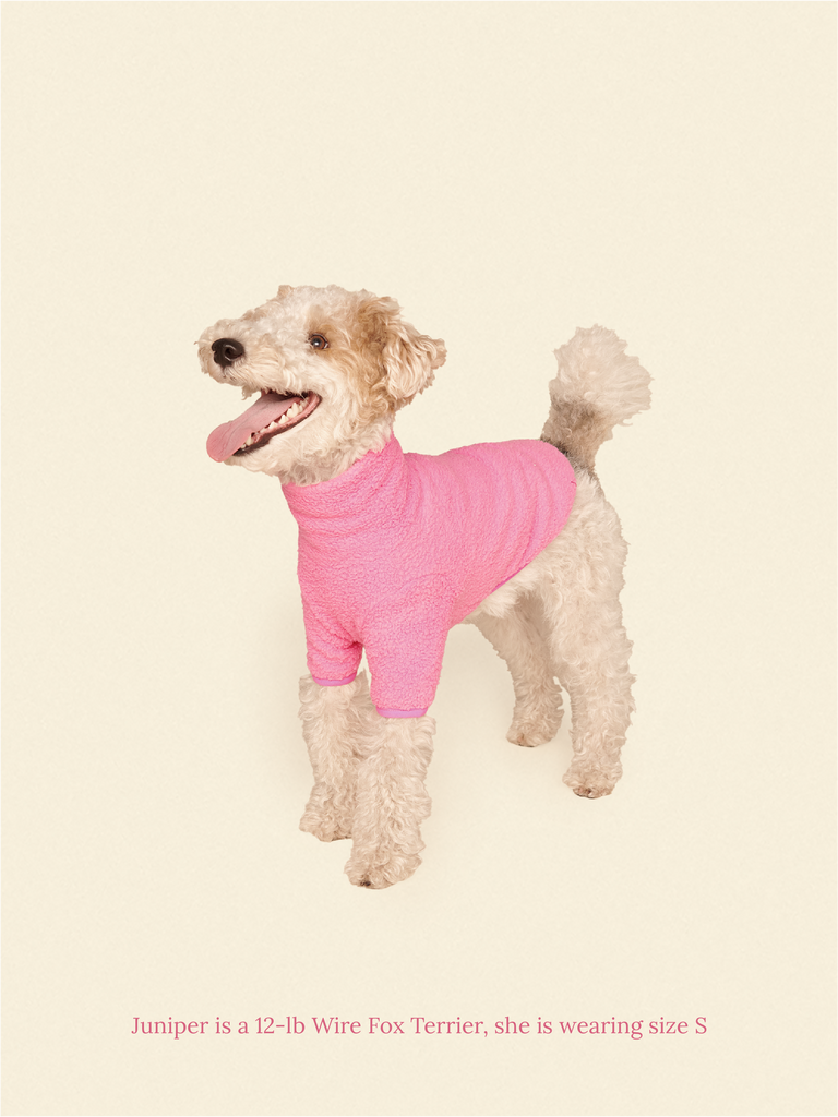 Little Beast Dog Fleece Shirt Cotton Candy Fleece Shirt