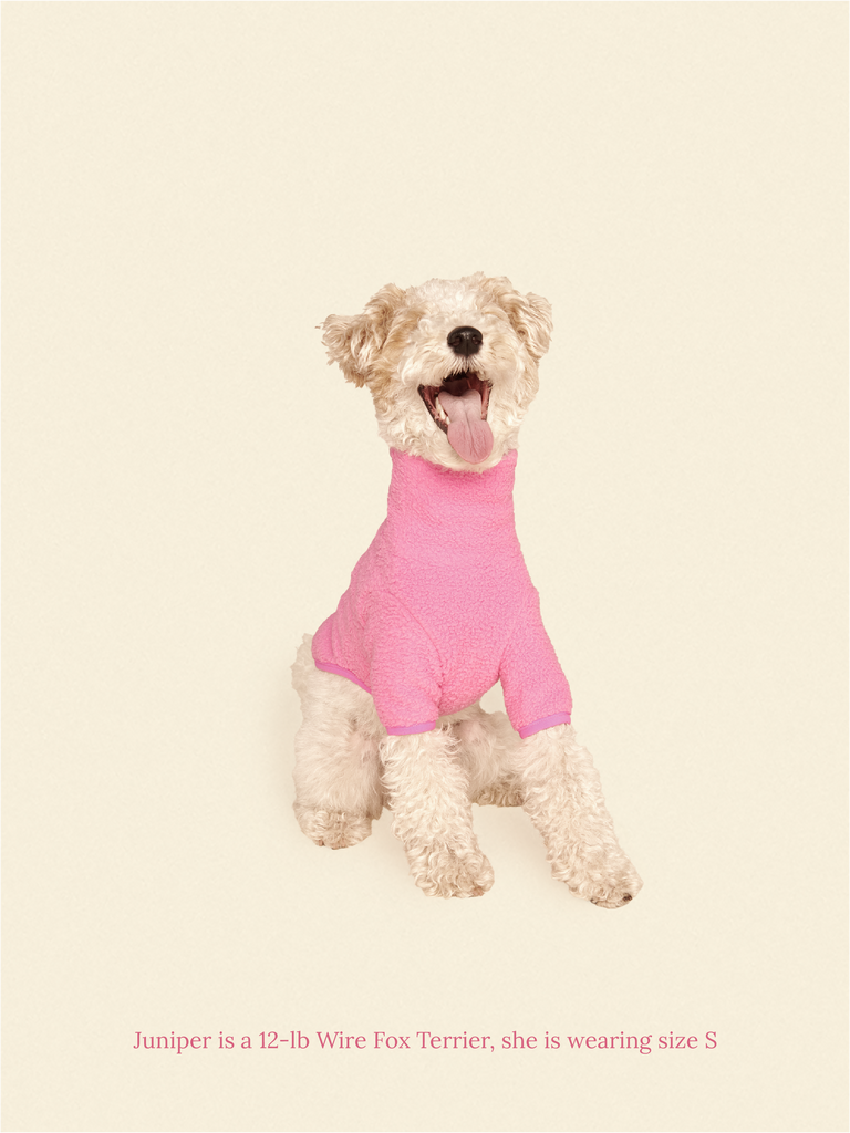 Little Beast Dog Fleece Shirt Cotton Candy Fleece Shirt