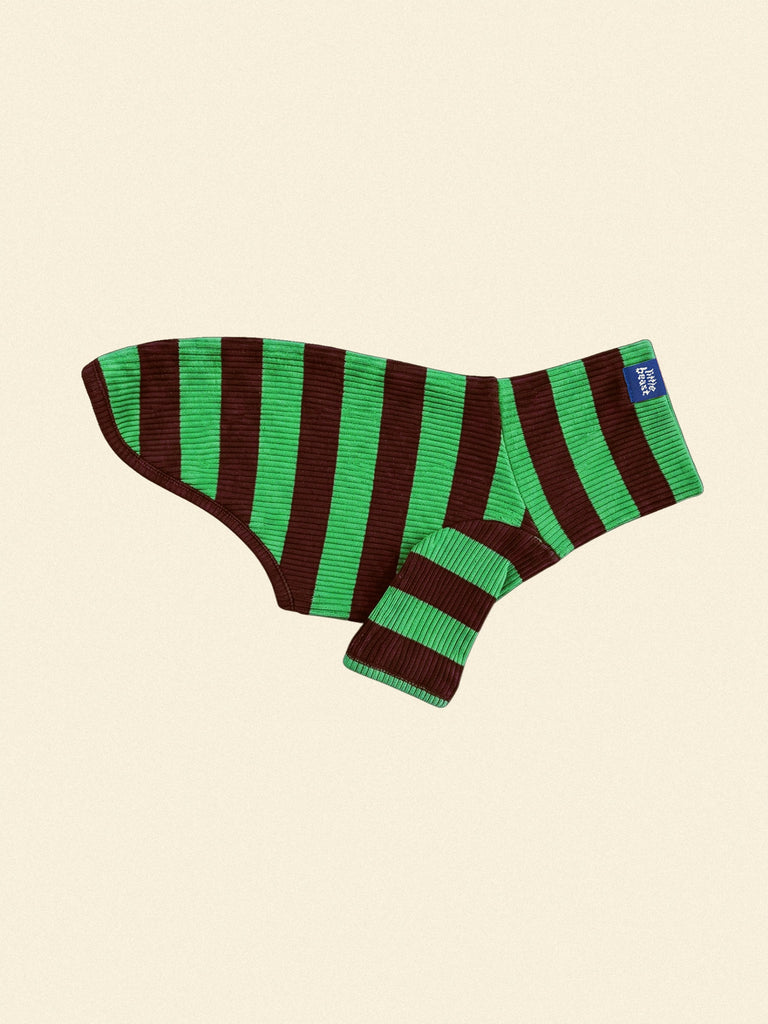 Little Beast Dog Stripe Shirt Green Brown / XXS Earth Shirt