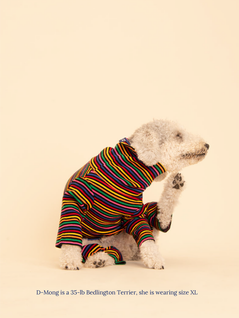 Little Beast Dog Stripe Onesie Fantastic Onesie