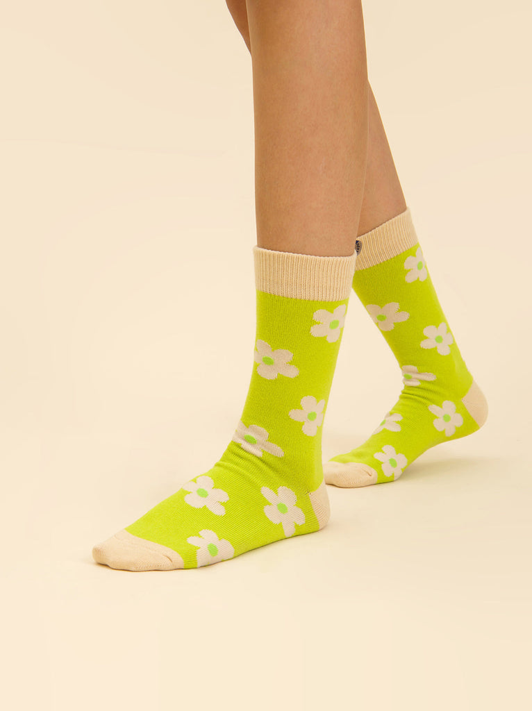 Little Beast Socks Green / OS Flower Power Sock