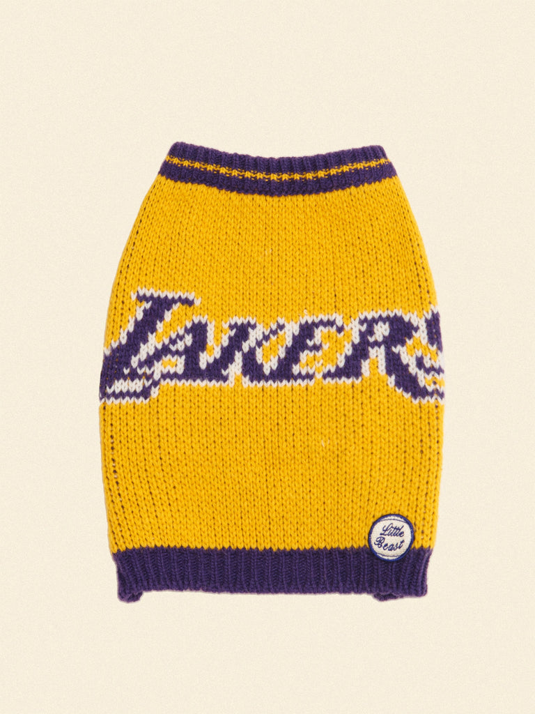 Lakers dog sweater best sale