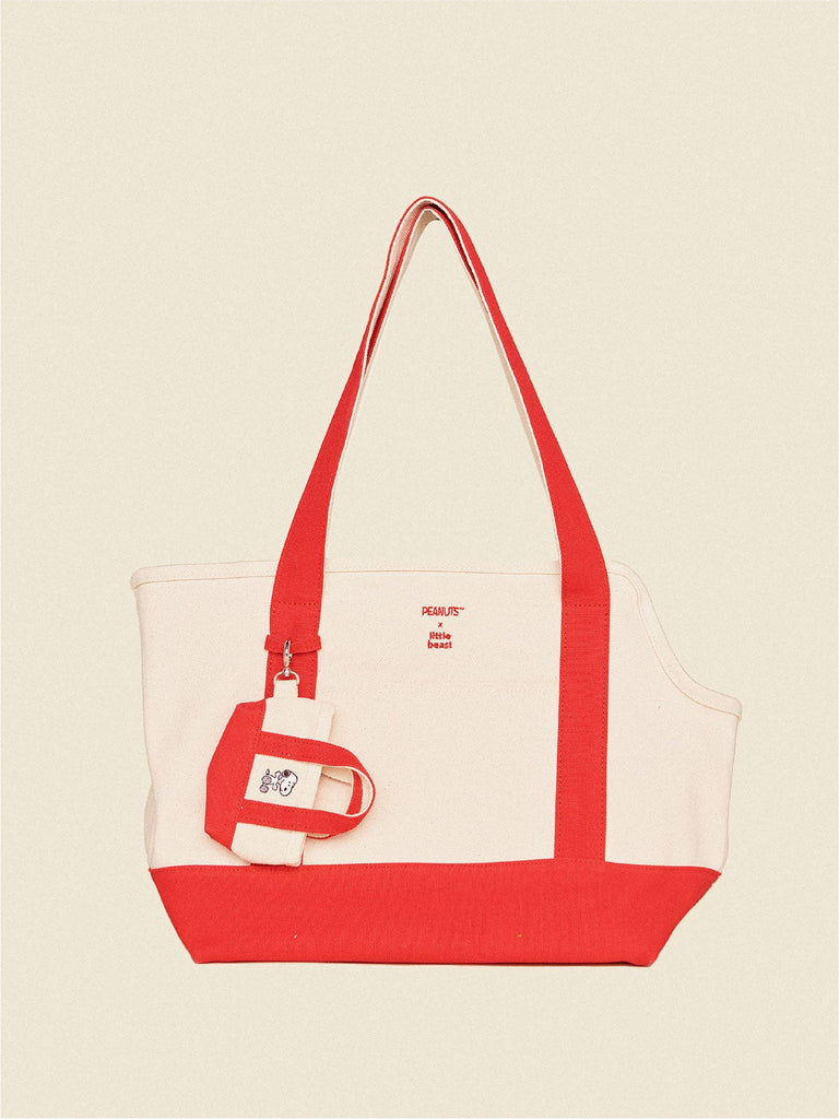 Little Beast Dog Carrier ONE SIZE LOVE DRIVES ME CRAZY - PEANUTS