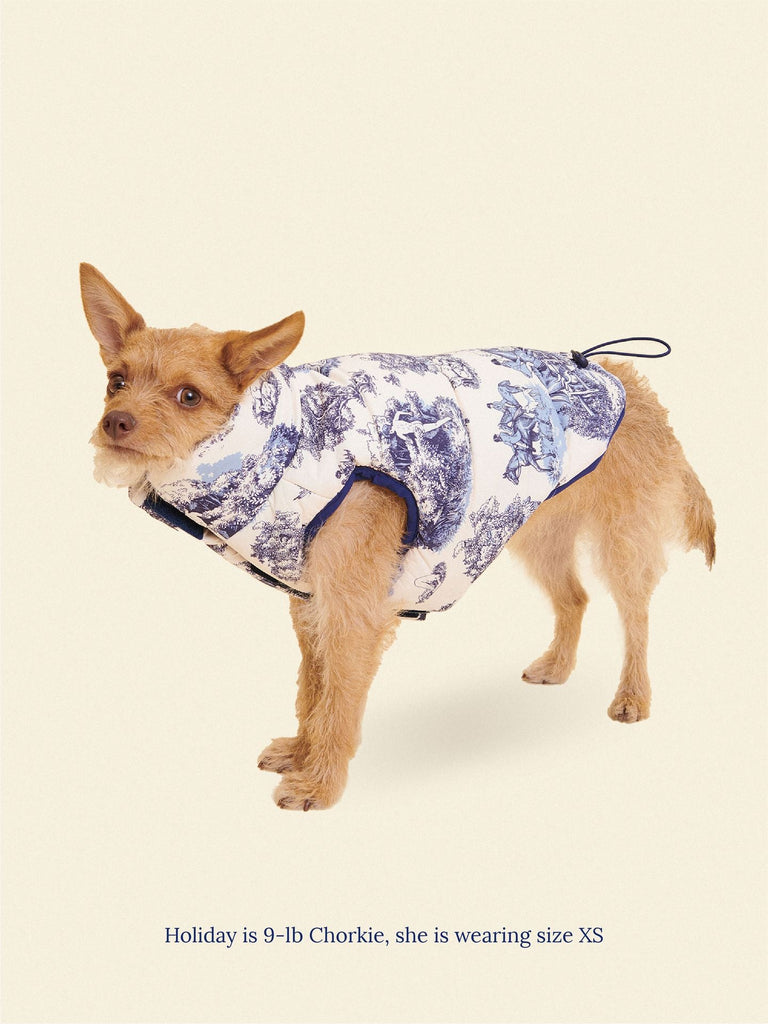 Little Beast Dog Parka Manhunt Toile Puffer Jacket - Rachel Antonoff