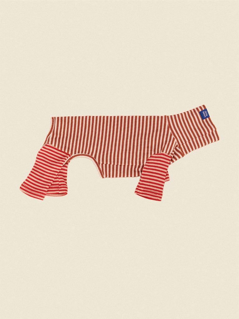 Little Beast Dog Onesie Mixed Red & Brownn Onesie - FW25