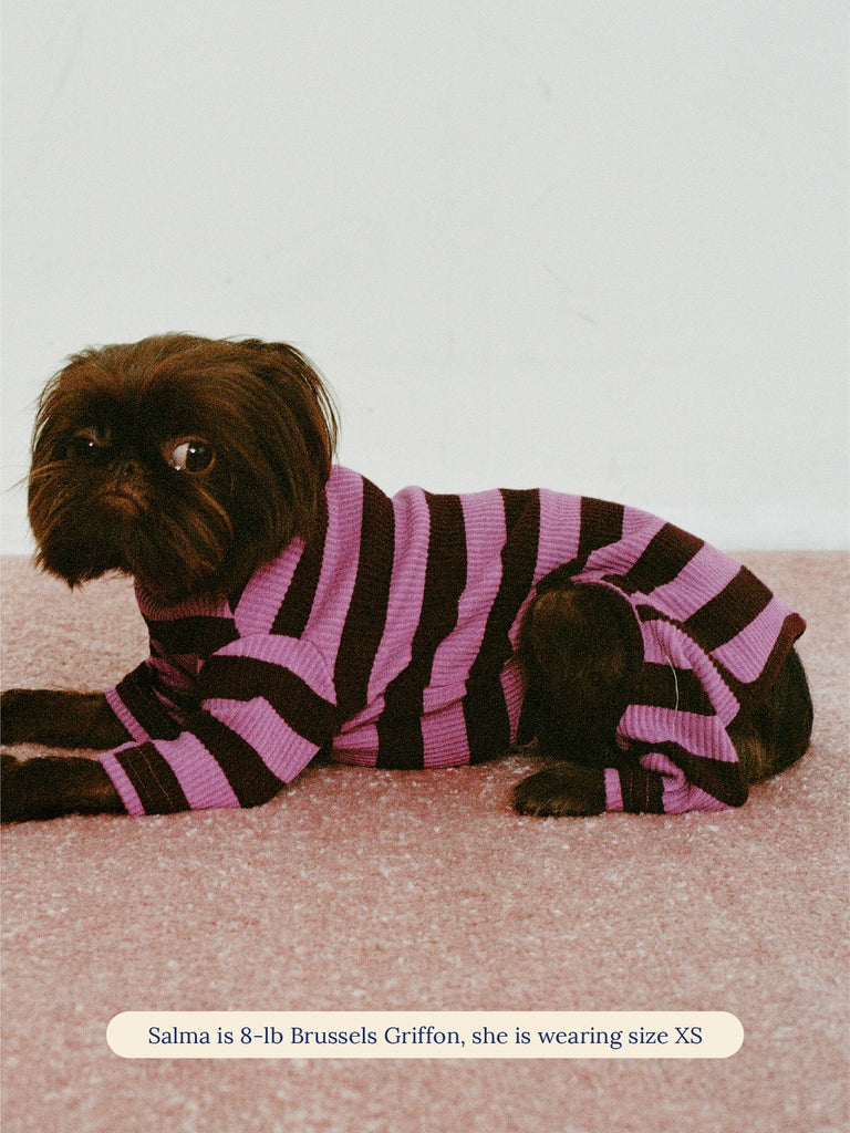 Little Beast Dog Stripe Onesie PBJ Onesie