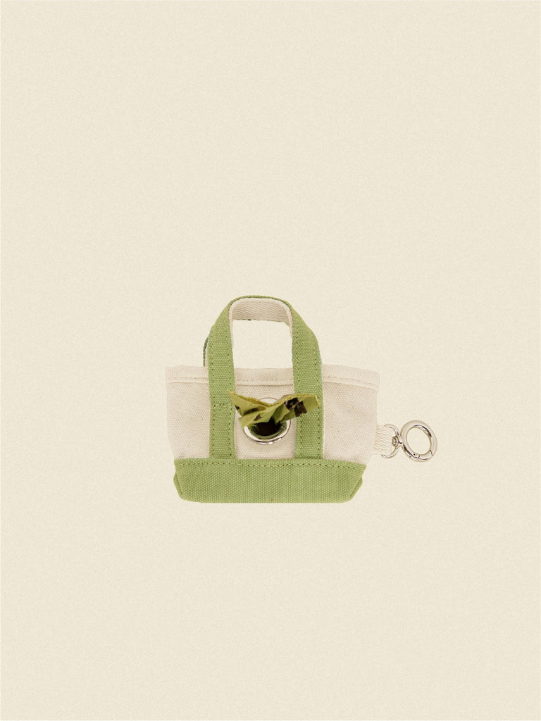 Little Beast Poop Bag Holder ONE SIZE Peanut Poop Bag Tote - Green