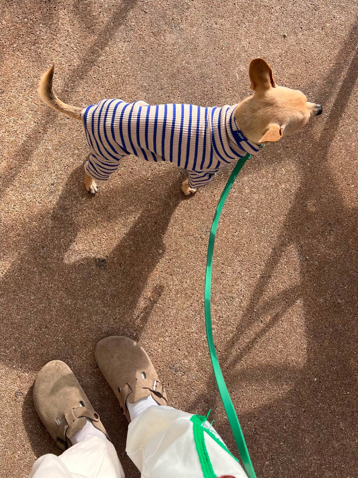 Little Beast Dog Stripe Onesie Picasso Onesie