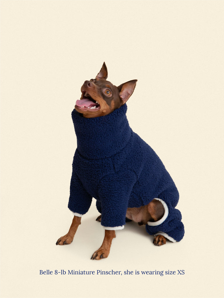 Little Beast Dog Fleece Onesie Royal Fleece Onesie
