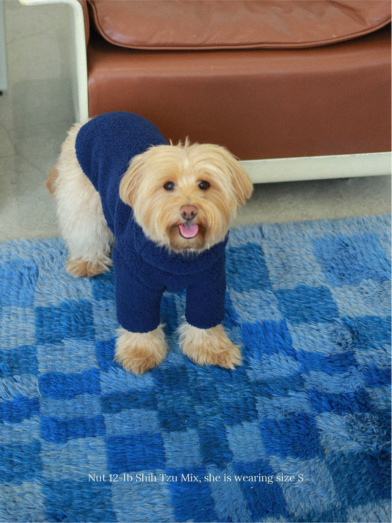 Little Beast Dog Fleece Shirt Royal Fleece Shirt