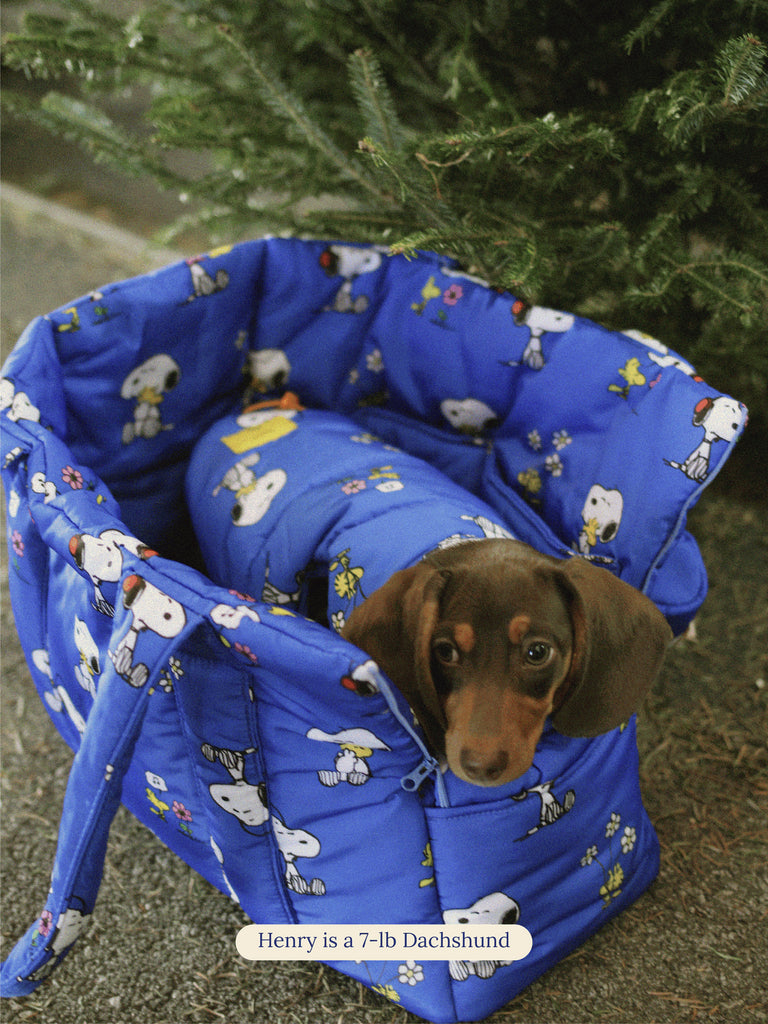 Little Beast Dog Carrier OS Snoopy and Woodstock Puffer Carrier