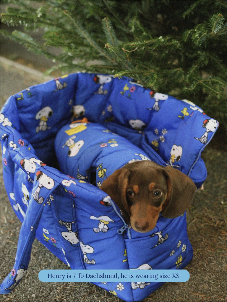 Little Beast Dog Parka Snoopy and Woodstock Puffer Jacket