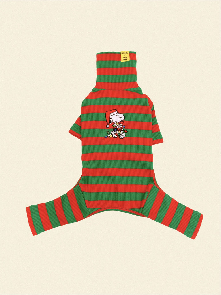 Snoopy Lights Stripe Onesie - PEANUTS