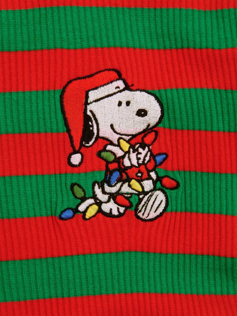 Little Beast Dog Stripe Onesie Snoopy Lights Stripe Onesie - PEANUTS