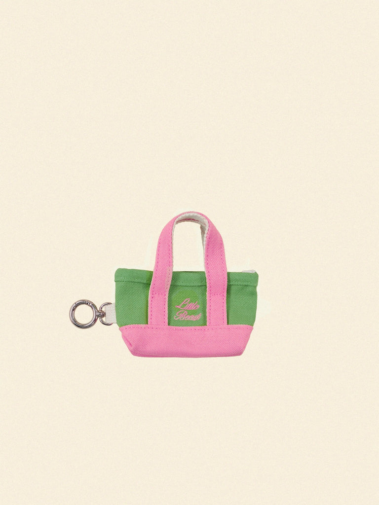 The Little Beast Poop Bag Tote - Pink Green