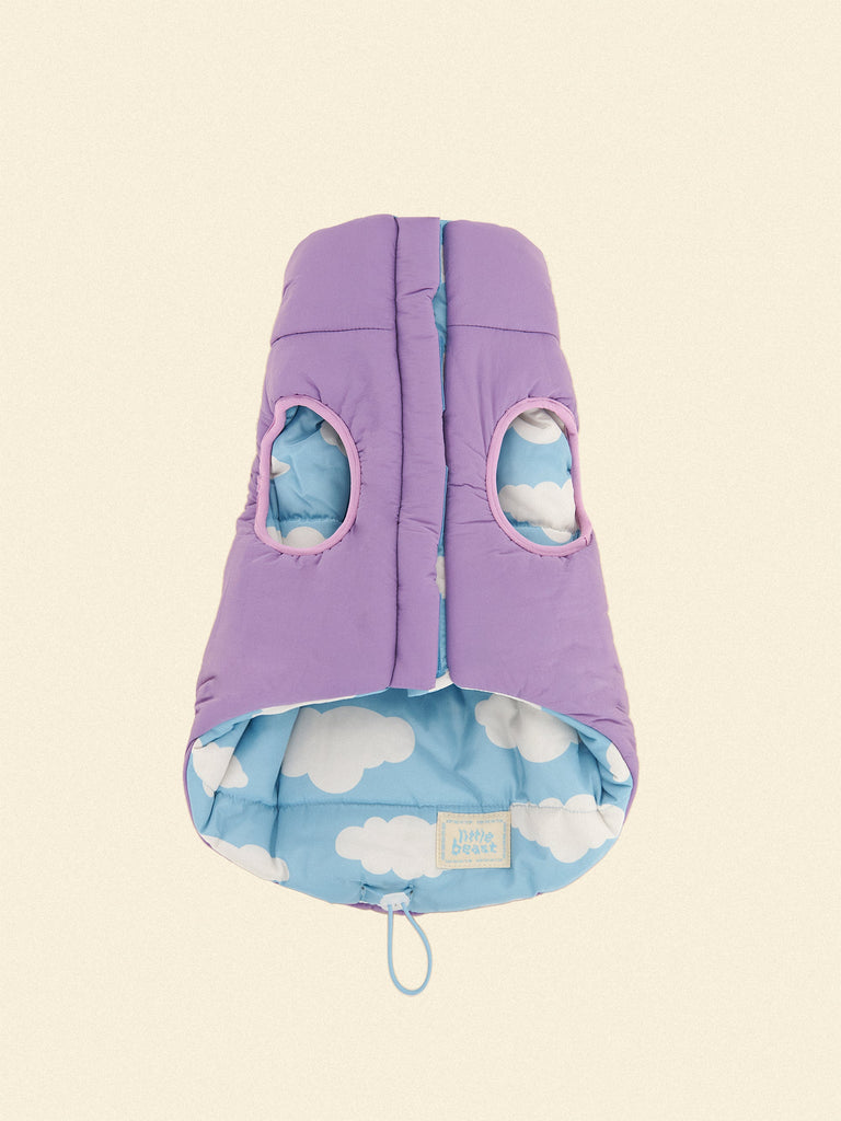 Little Beast Dog Parka The Little Beast Puffer Jacket - Silver Lining