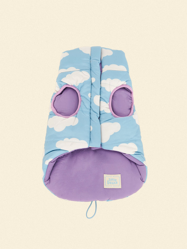 Little Beast Dog Parka The Little Beast Puffer Jacket - Silver Lining