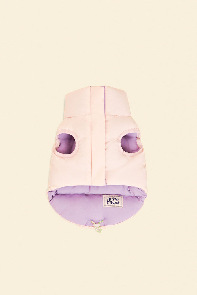 Little Beast Dog Parka The Super Duper Reversible Parka Vest - Purple & Pink