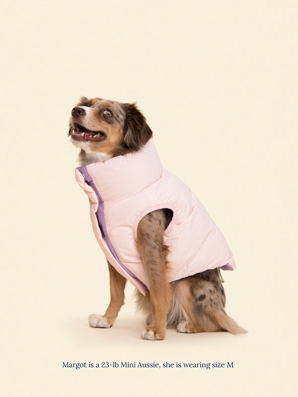 Little Beast Dog Parka The Super Duper Reversible Parka Vest - Purple & Pink