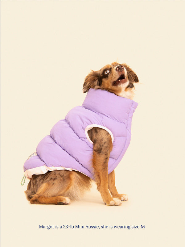 Little Beast Dog Parka The Super Duper Reversible Parka Vest - Purple & Pink