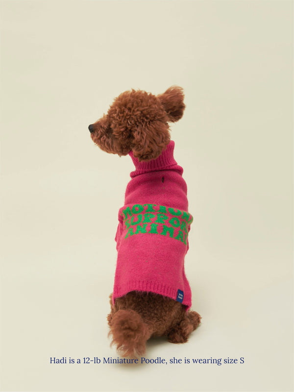 Little Beast Dog Sweater Emotional Support Sweater