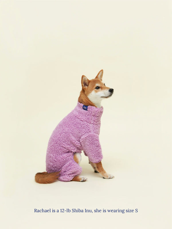 Little Beast Dog Onesie Purple Disco Fleece Onesie