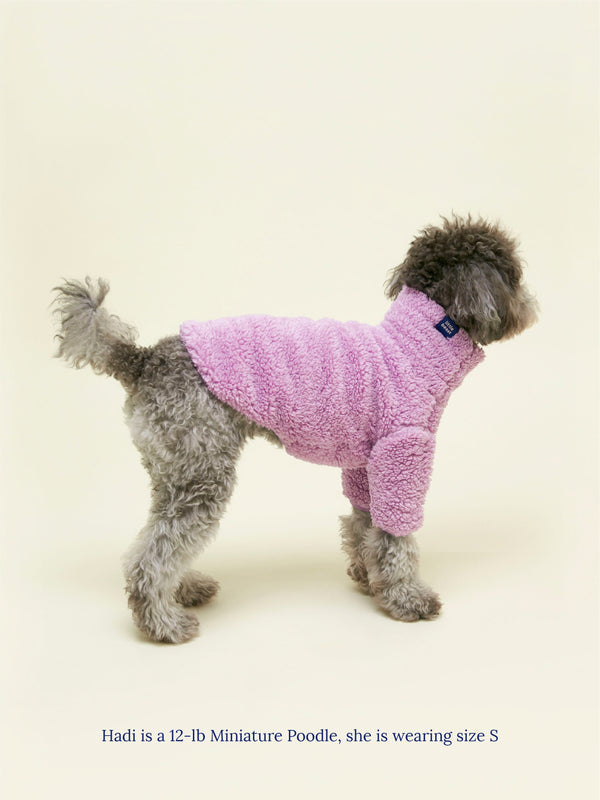 Little Beast Dog Sweatshirt Purple Disco Fleece Sweatshirt