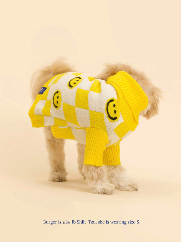 Little Beast Dog Sweater Smiley Sweater