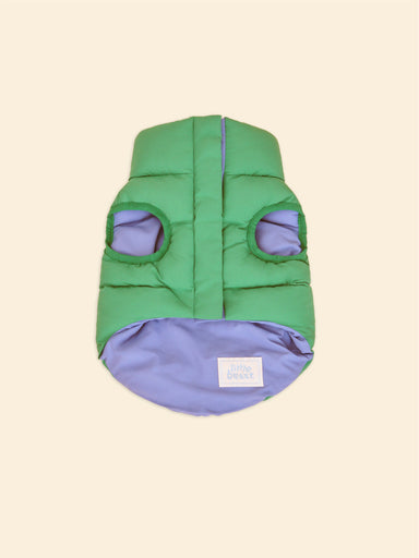 The Super Duper Reversible Parka Vest - Green & Blue